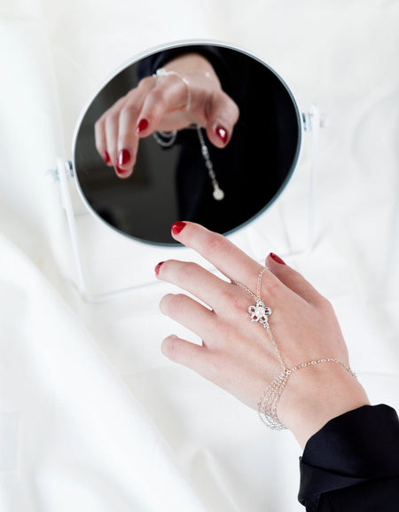 BRACELET AND RING WITH FLOWER