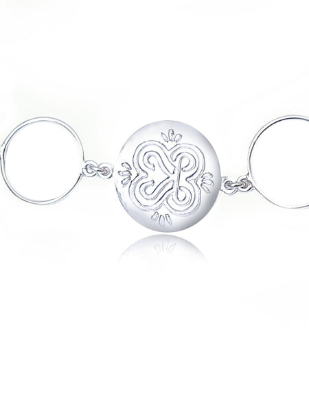 NECKLACE WITH RINGS AND ZIRCONIA