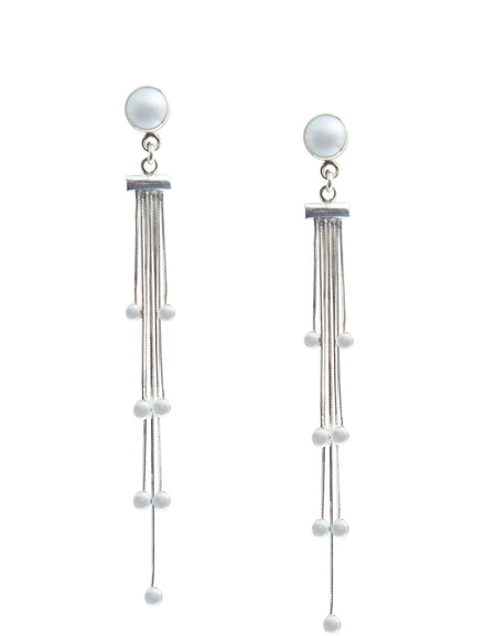 EARRINGS RAIN WITH PEARL