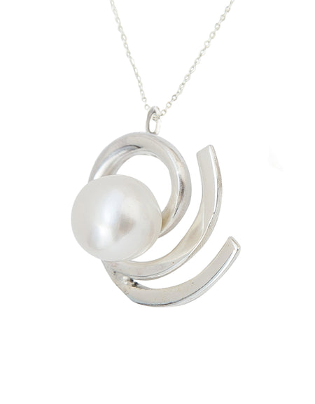 NECKLACE SPIRAL PEARL