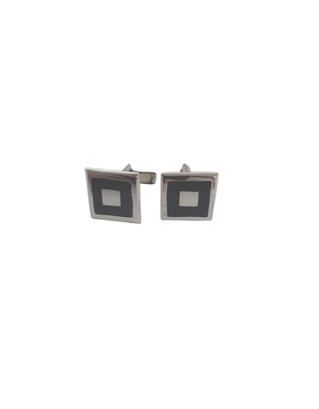 CUFFLINKS SQUARED WITH BLACK