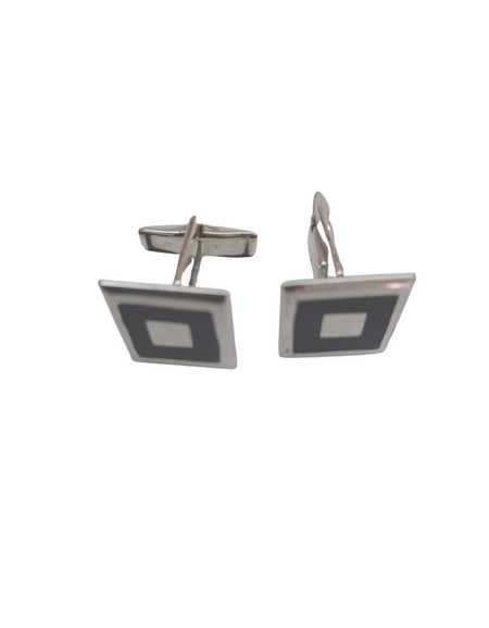 CUFFLINKS SQUARED WITH BLACK