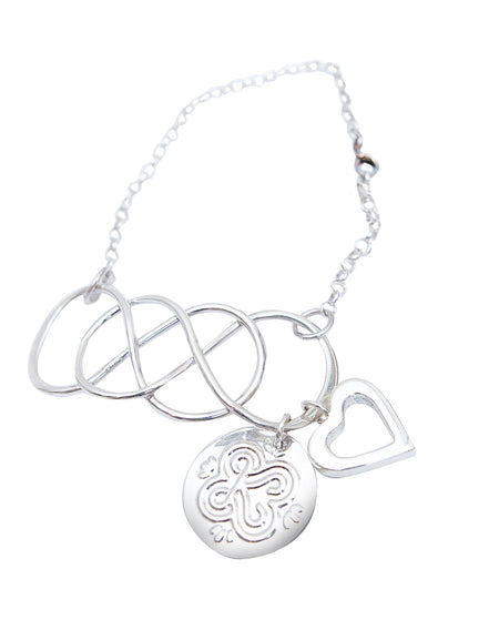 BRACELET INFINITI WITH HEART