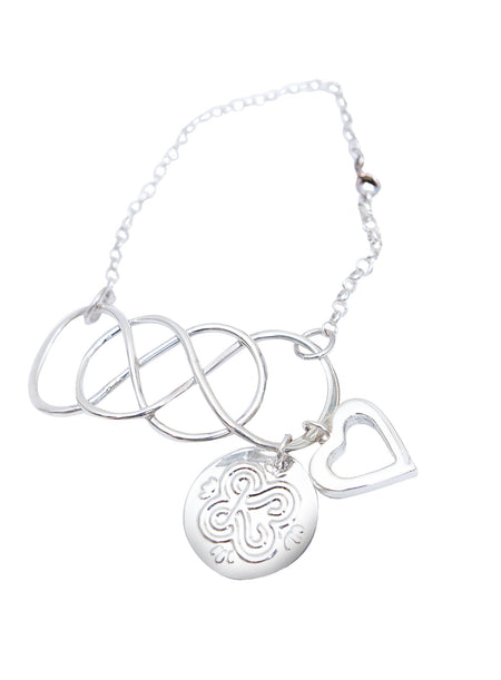 BRACELET INFINITI WITH HEART
