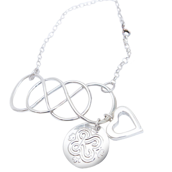 BRACELET INFINITI WITH HEART