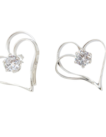 EARRINGS DOUBLE HEART