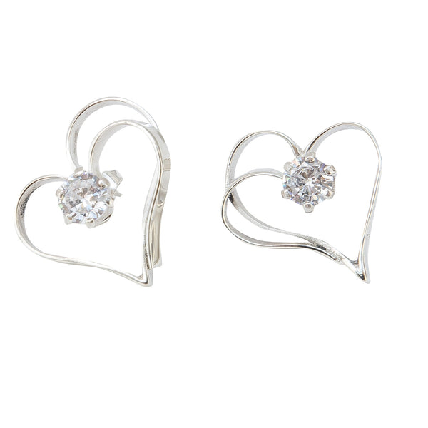 EARRINGS DOUBLE HEART