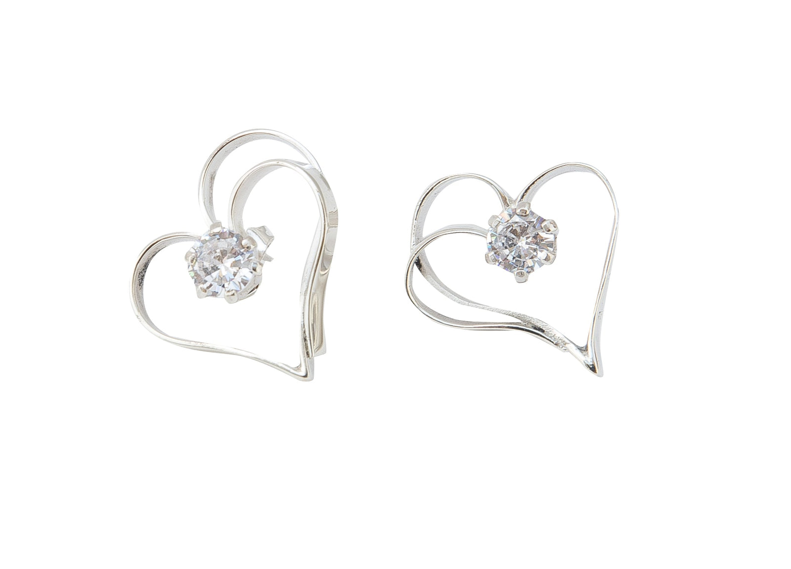 EARRINGS DOUBLE HEART