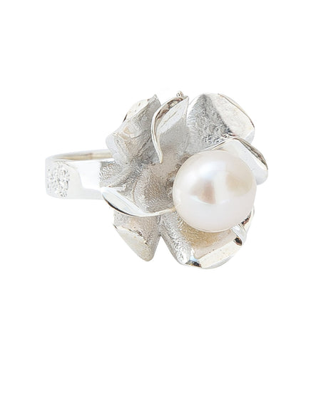 RING FLOWER WITH PEARL