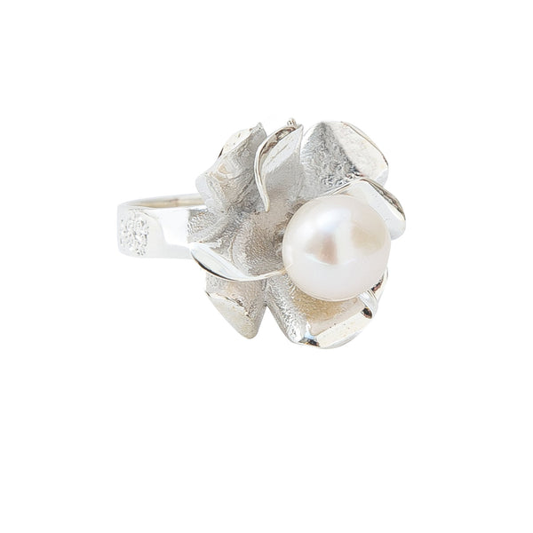 RING FLOWER WITH PEARL