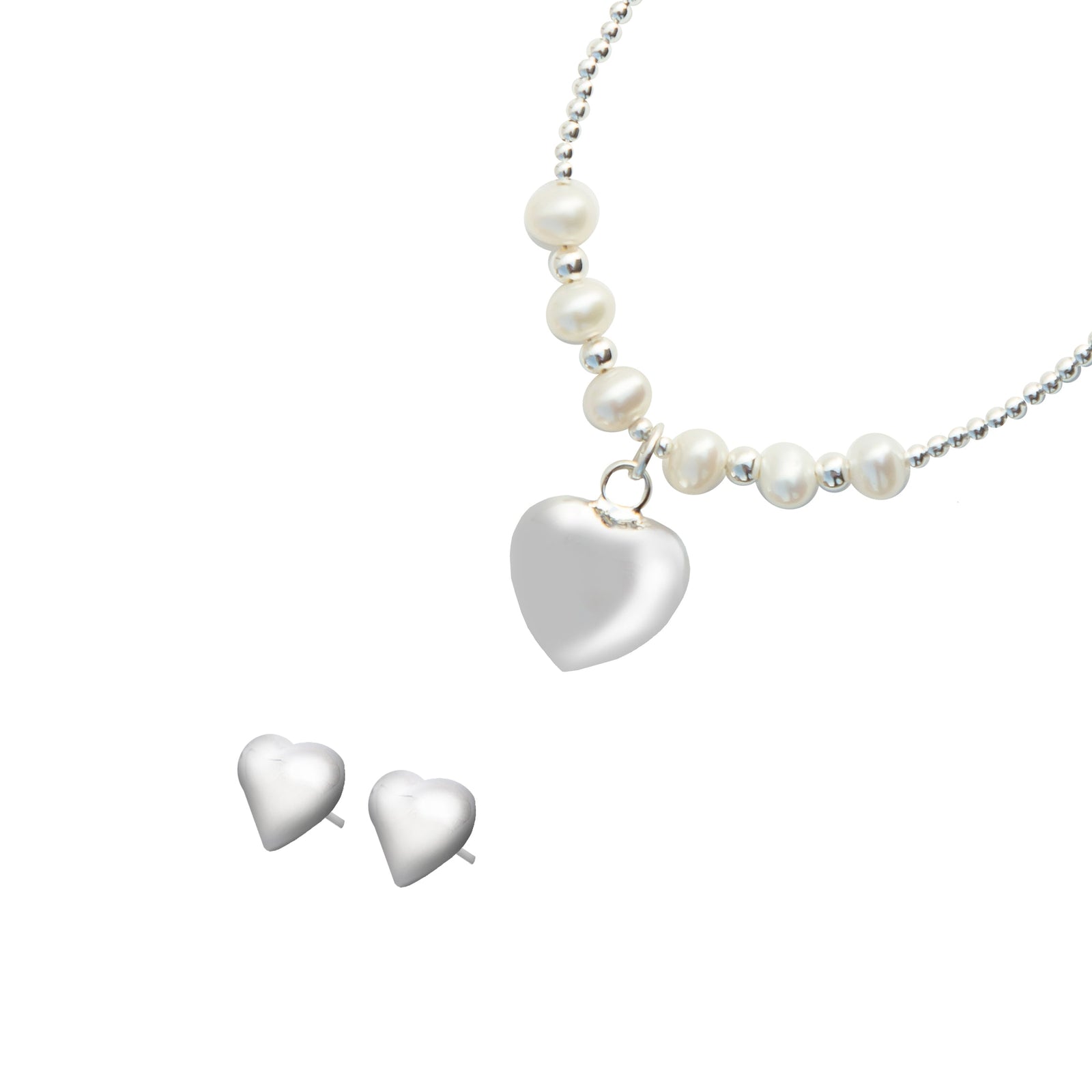 PACK OF BRACELET AND EARRINGS HEART