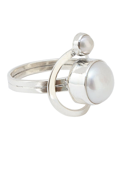RING DOUBLE PEARL