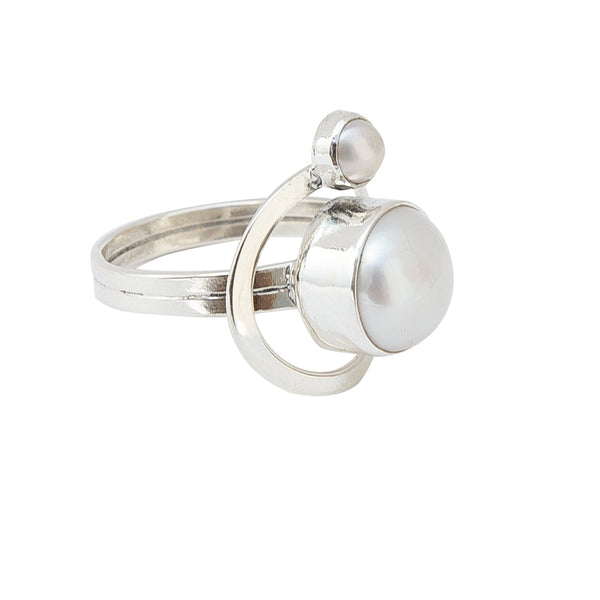 RING DOUBLE PEARL