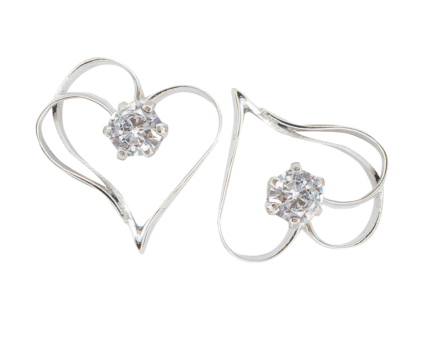 EARRINGS DOUBLE HEART