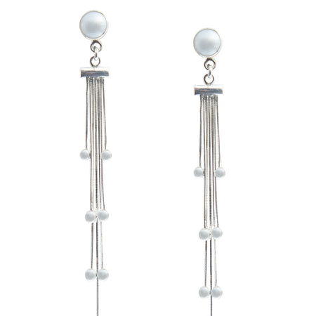 EARRINGS RAIN WITH PEARL