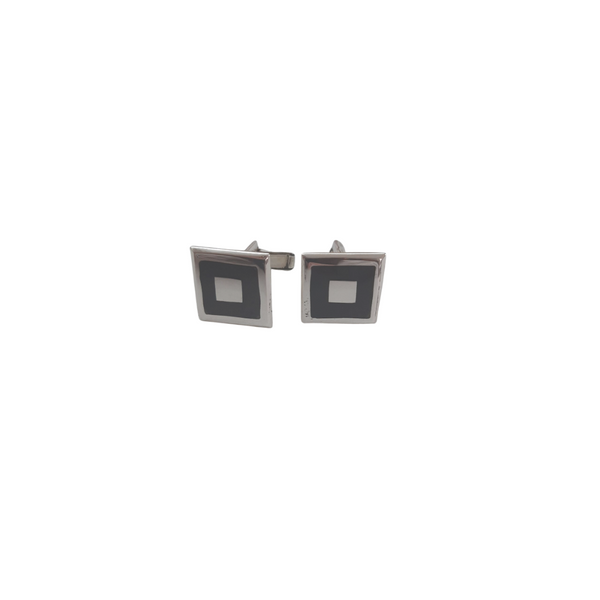 CUFFLINKS SQUARED WITH BLACK
