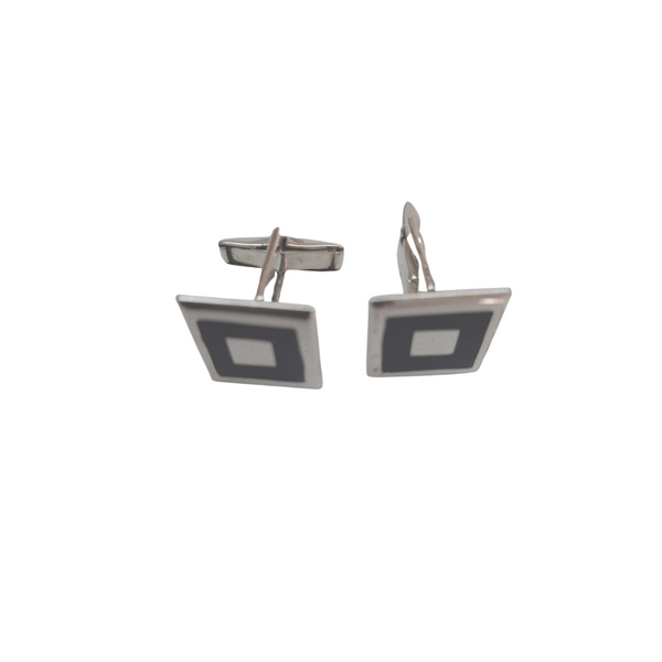 CUFFLINKS SQUARED WITH BLACK